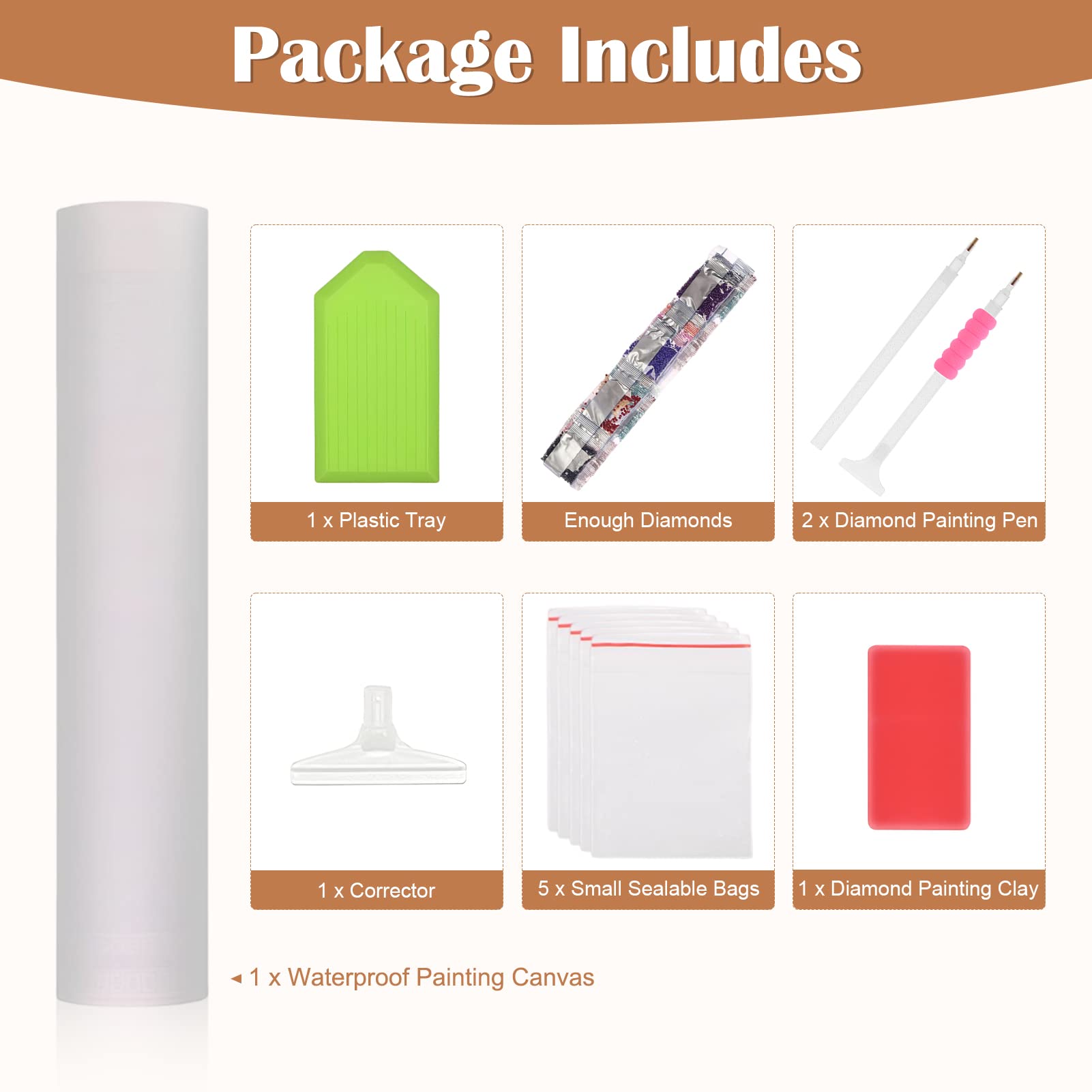 DAERLE Peinture Diamant Papillon, Diamond Painting, Broderie Diamant