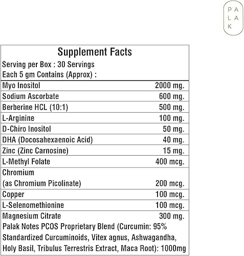 Miniatura 7 de QURA PCOSPCOD with Myo-Inositol, D Chiro Inositol, L Arginine, L Methyl Folate  150 Grams