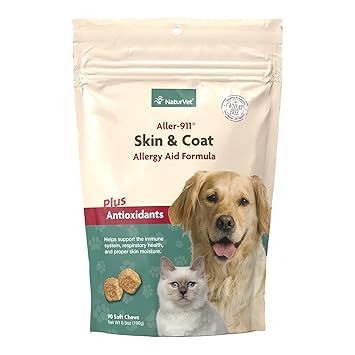 NATURVET 978034 Allergy Aid Soft Chew for Pets, 90-Count