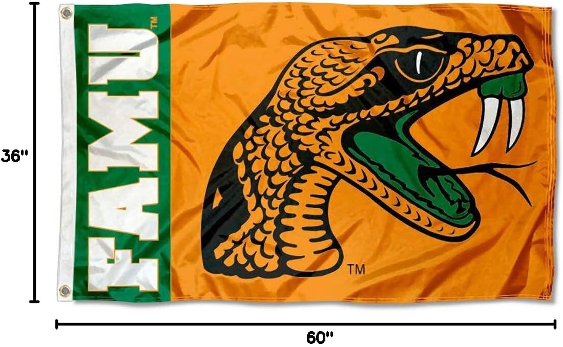 College Flags & Banners Co. Florida A&M and USA 3x5 Flag Set