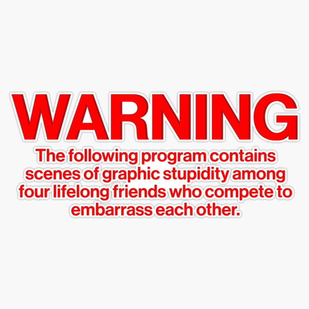 Warning Impractical Red Joke Meme Jokers Vinyl Sticker Waterproof Bumper Sticker Laptop Window 5"