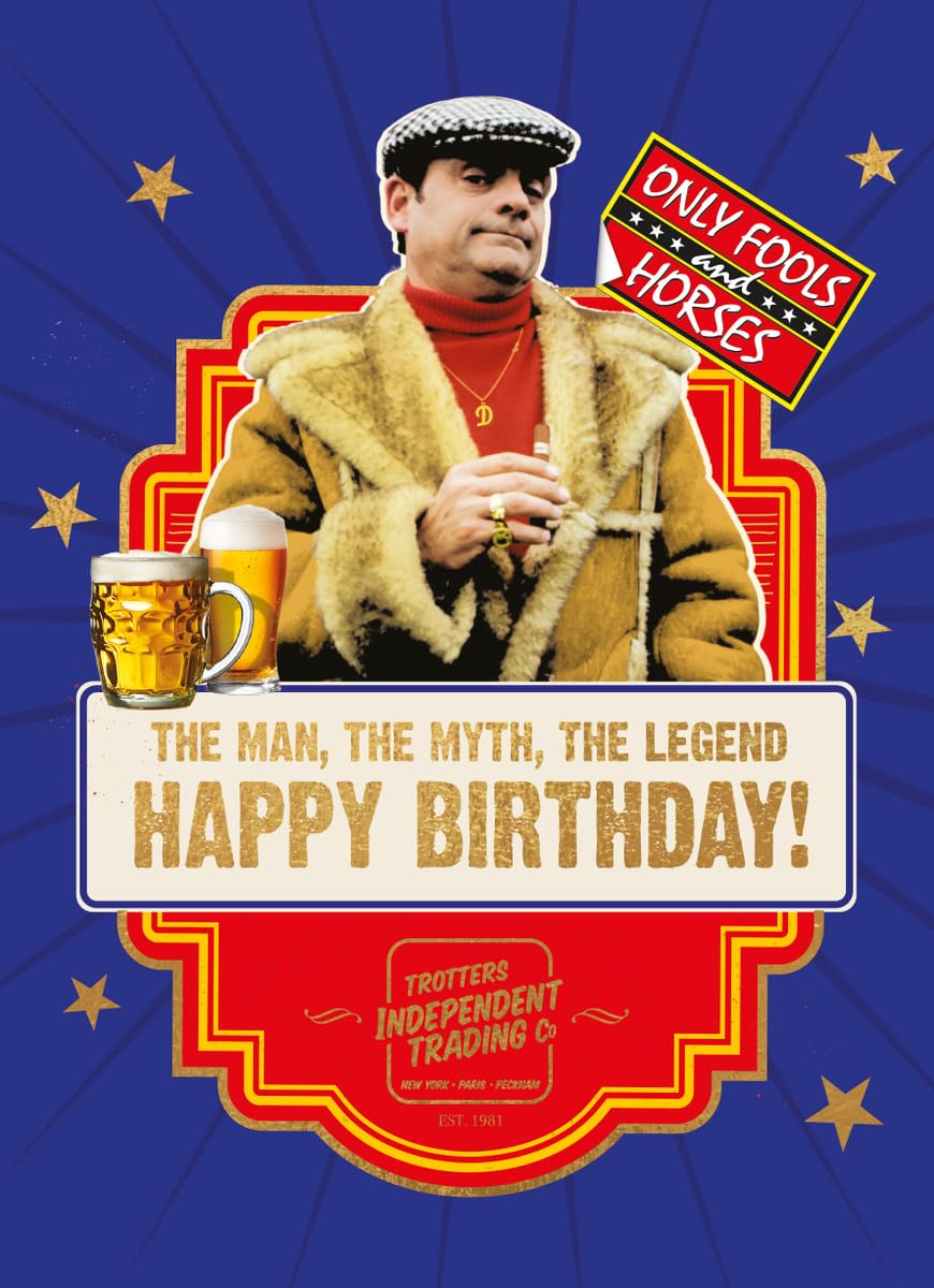 ONLY FOOLS AND HORSES BIRTHDAY CARD, CARD FOR ONLY FOOLS AND HORSES LOVERS, FOR HIM, DAD, GRANDAD, BROTHER