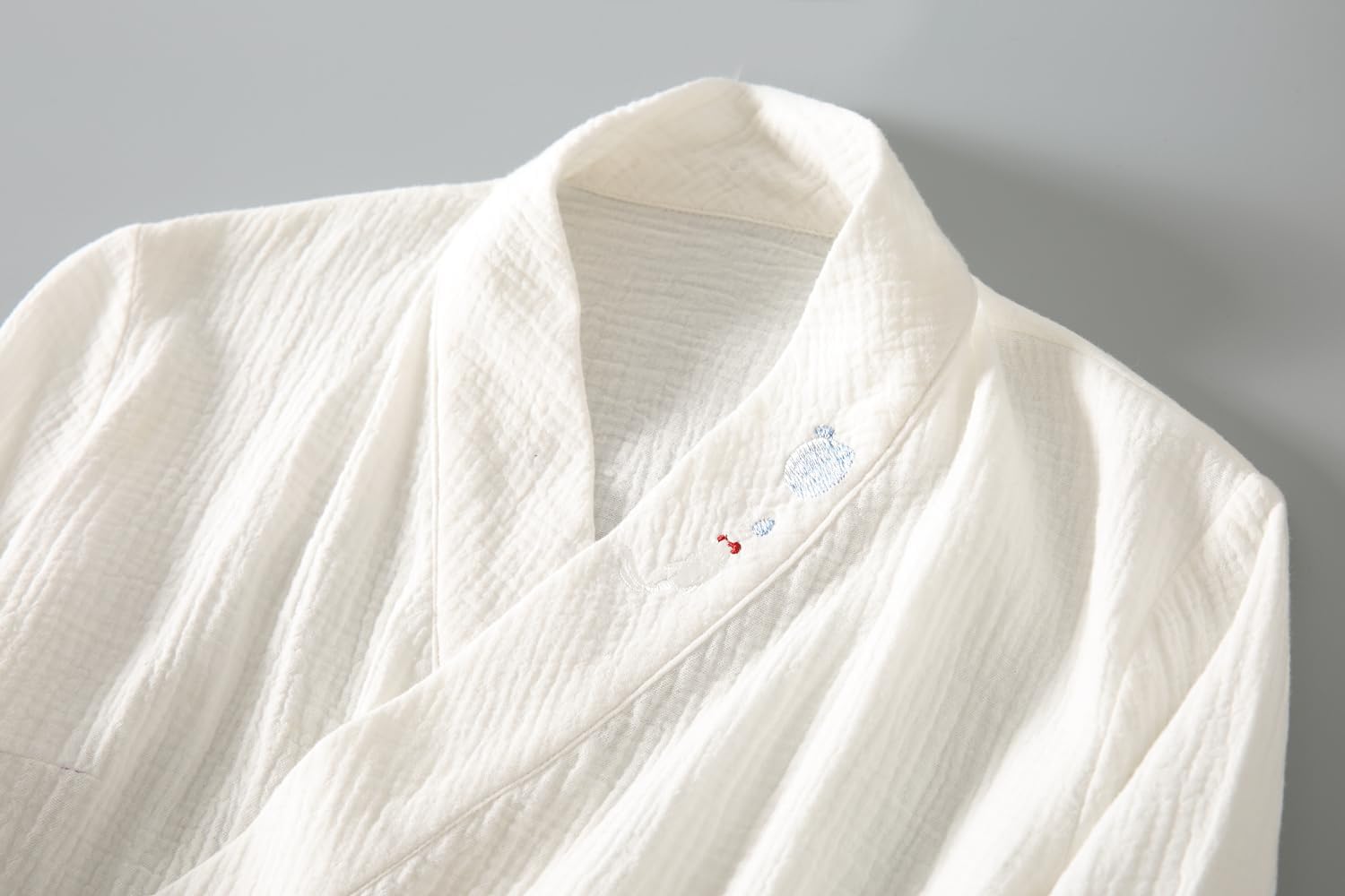 Women Casual V Neck Tang Suit Women National Flower Embroidery Blouse Vintage Chinese Style Traditional Loose Jacket