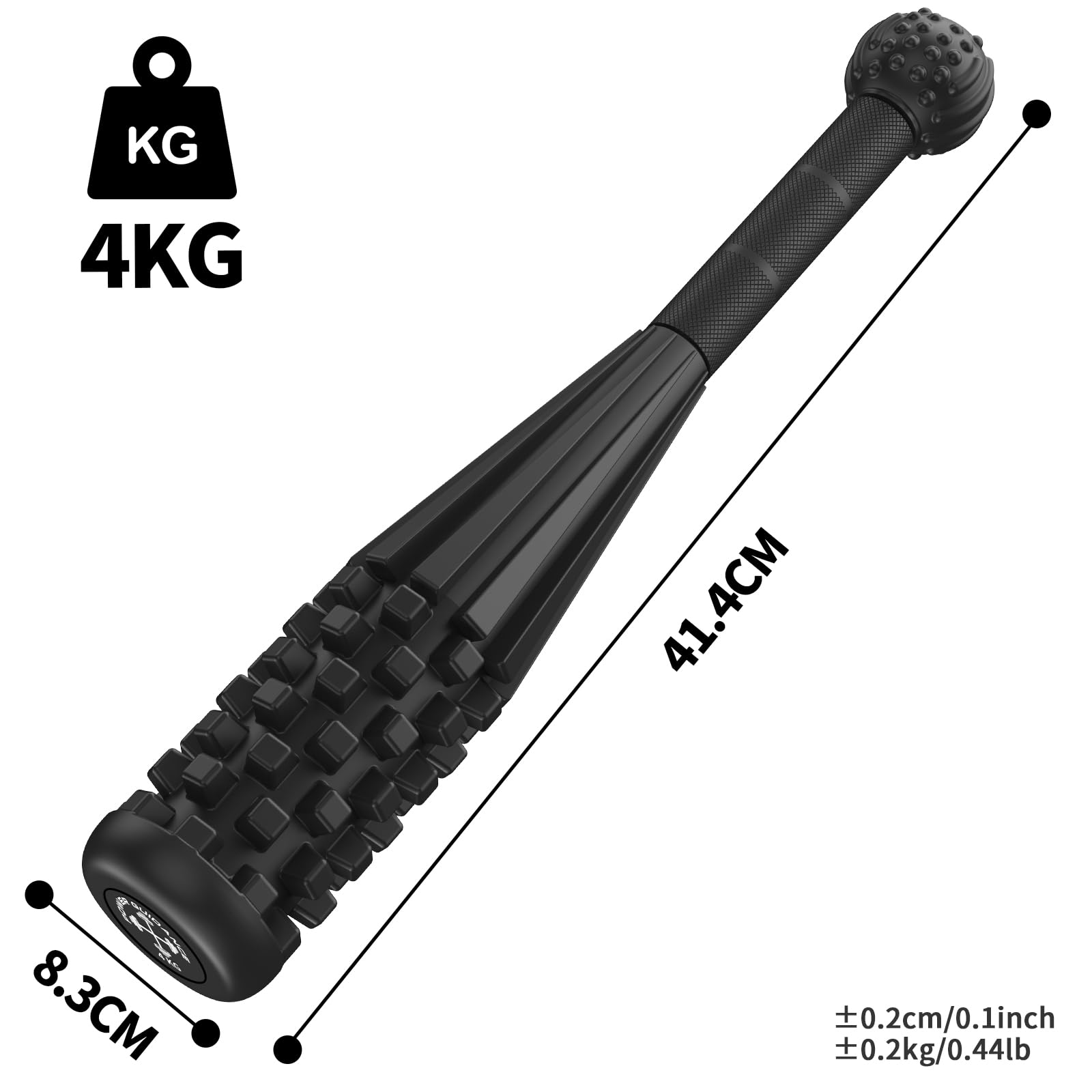 POWER GUIDANCE Macebell, Indian Clubbells, Steel Mace, Indian Club,Gorilla Sports,Adecuado para el entrenamiento en el gimnasio en casa, masaje y rehabilitación 2KG 4KG 6KG 10KG
