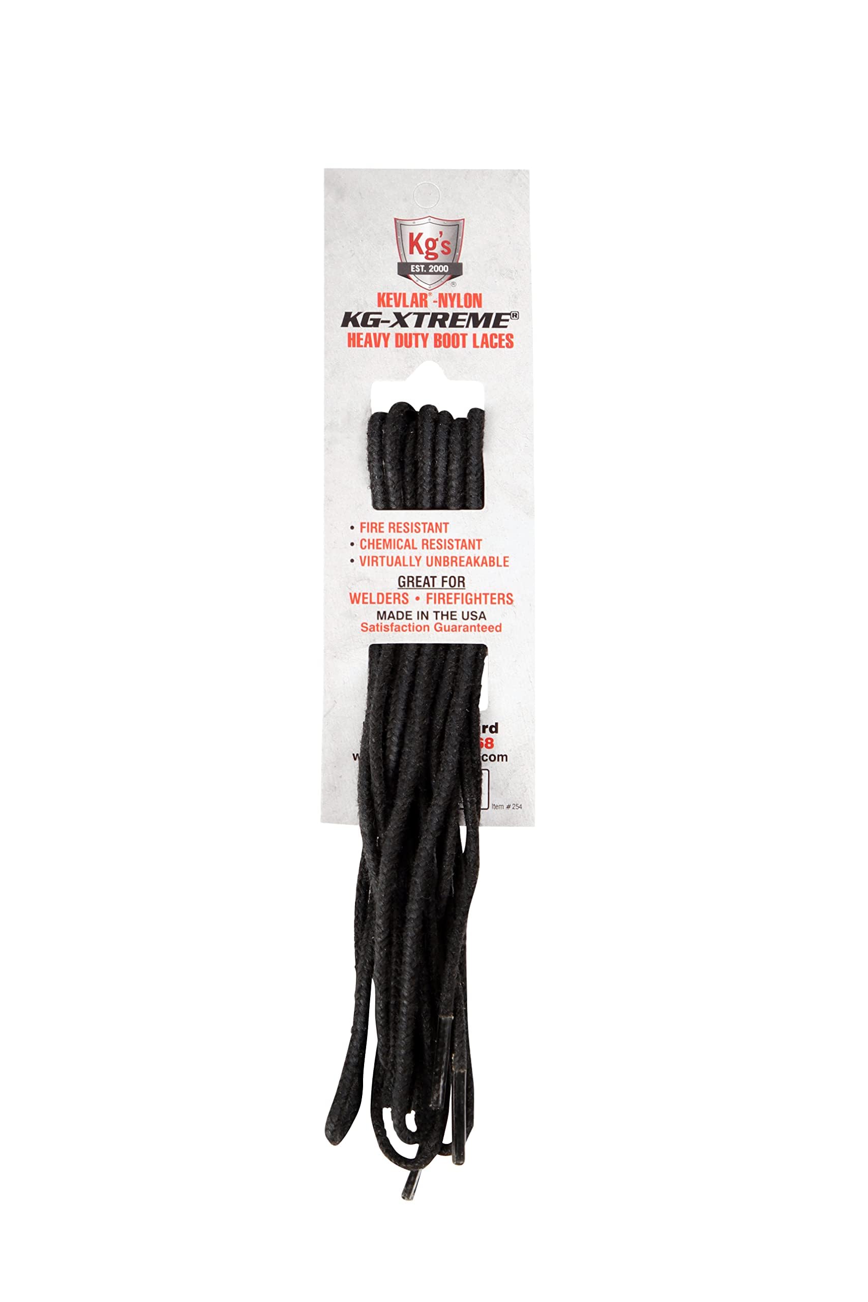 Kg'sXTREME Heavy Duty Boot Laces made from 100% Kevlar and Nylon, Virtually Indestructible Boot Laces