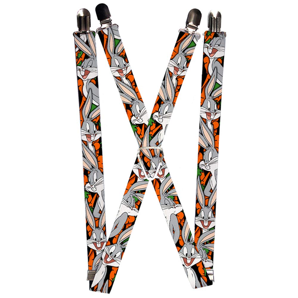 Buckle-Down Men's Multicolor Buckle Down Suspender-Bugs Bunny, 3.5" X 2.5"