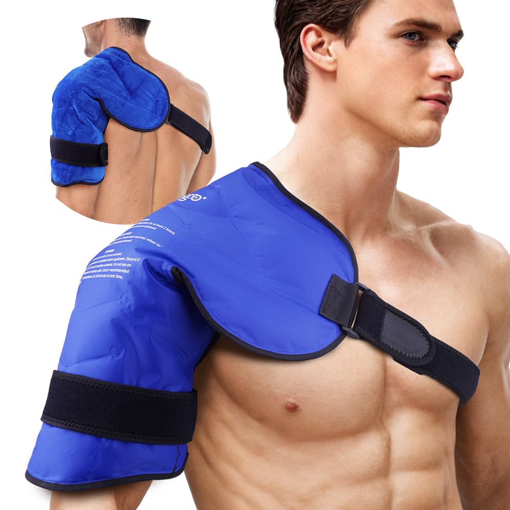 NEWGO Shoulder Ice Pack Rotator Cuff Cold Therapy Shoulder Ice Pack Wrap