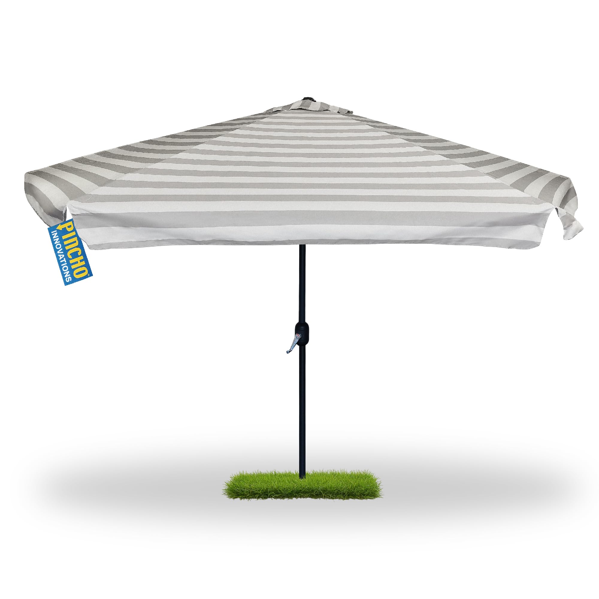 Pincho Sombrilla Terraza Exterior 300cm, Sombrilla Jardin Grande con Ventana Superior, Tela Poliéster 170gr/m2, Aluminio, Protección Solar UV50+