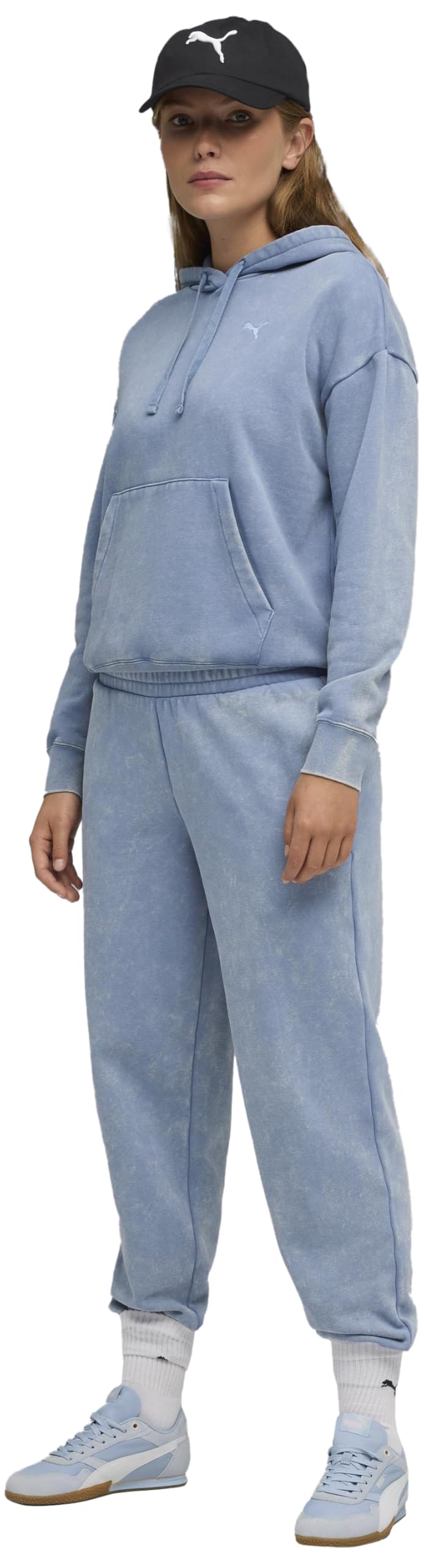 PUMA ESS Elevated Comfort Wash Sweatpants FL Cl - Pantalones de Punto Mujer