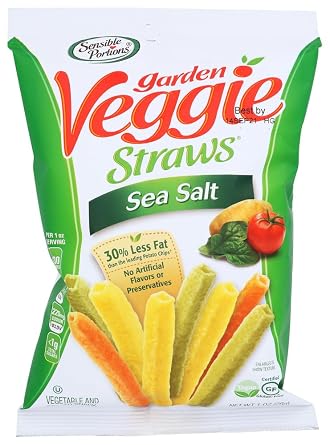 Veggie Straws, Sea Salt, 1 Oz Bag