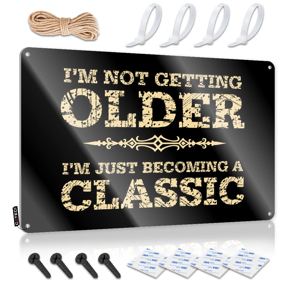 Beer Signs For Man Cave I’M Not Getting Older Tin Sign Man Cave Signs Vintage Funny Men Cave Decor(20X30CM)