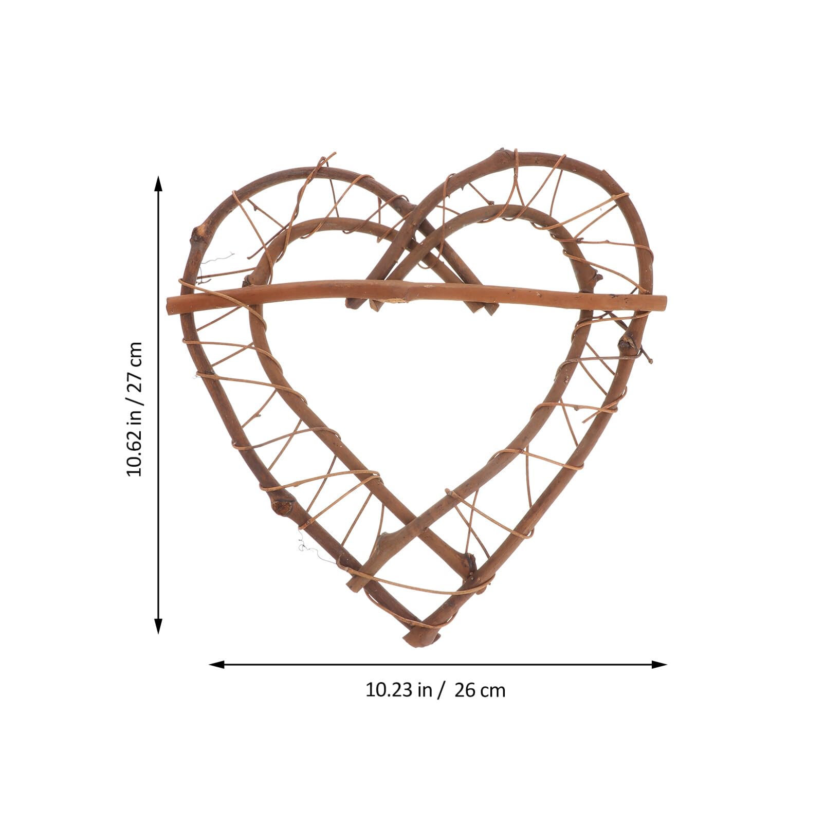 Couronne En Osier En Forme De Cœur En Rotin à Faire Soi-même, Pour Mariage, Anniversaire, Fête, Décoration Murale