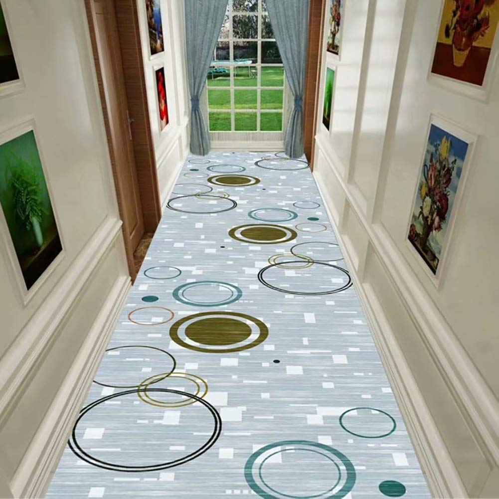 ZXL Nowoczesne długie chodniki chodniki do holu, korytarza, korytarza, kuchni, 60 cm/80 cm/90 cm/100 cm/120 cm szerokości (rozmiar: 90 x 600 cm)