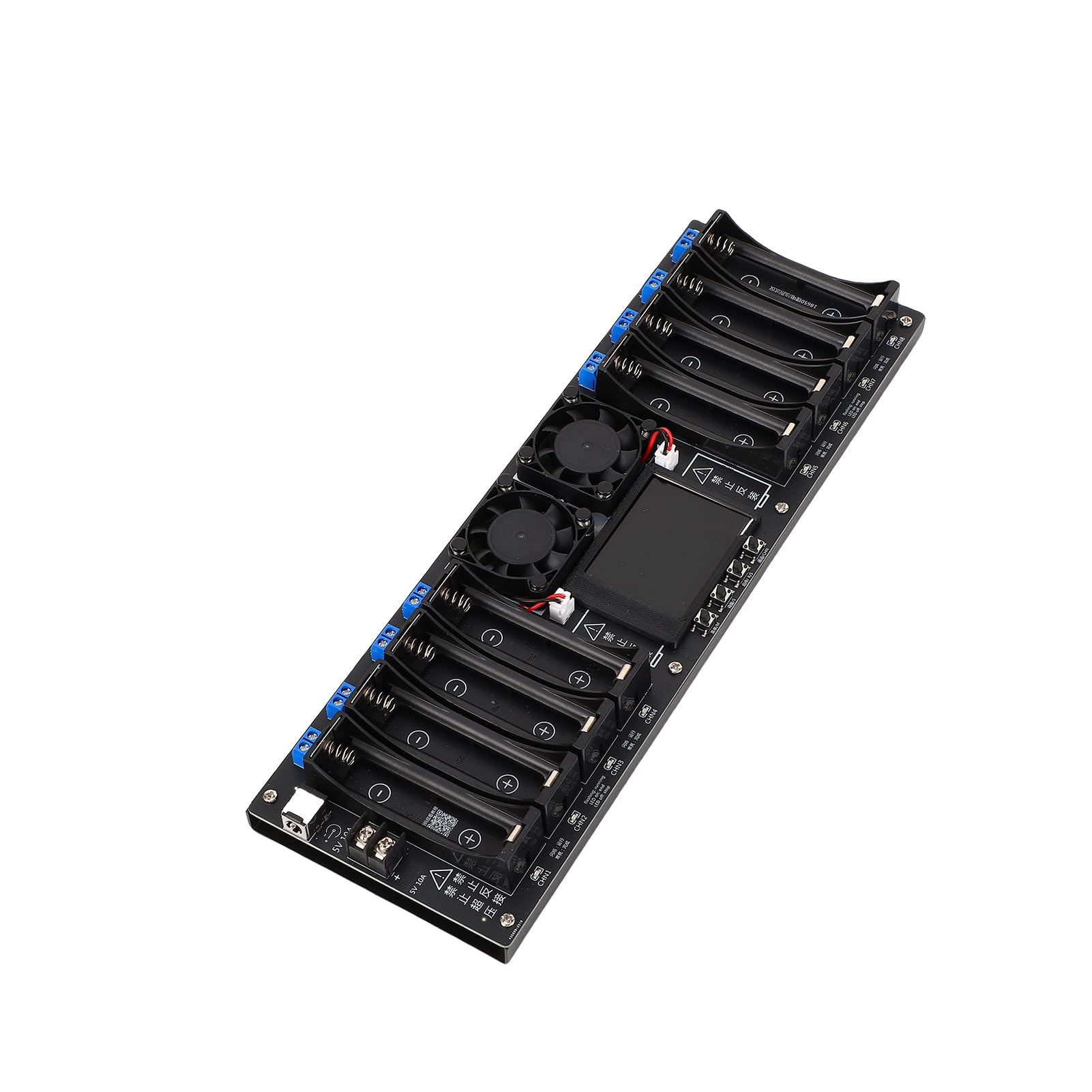 aqxreight 8-Kanal-Batterietester, Multimodus-Lithiumbatterie-Kapazitätsmessgerät mit 24-Zoll-Display, Synchronisierungsfunktion und Schutzfunktionen für Professionelle und Heimwerker-Batterietests