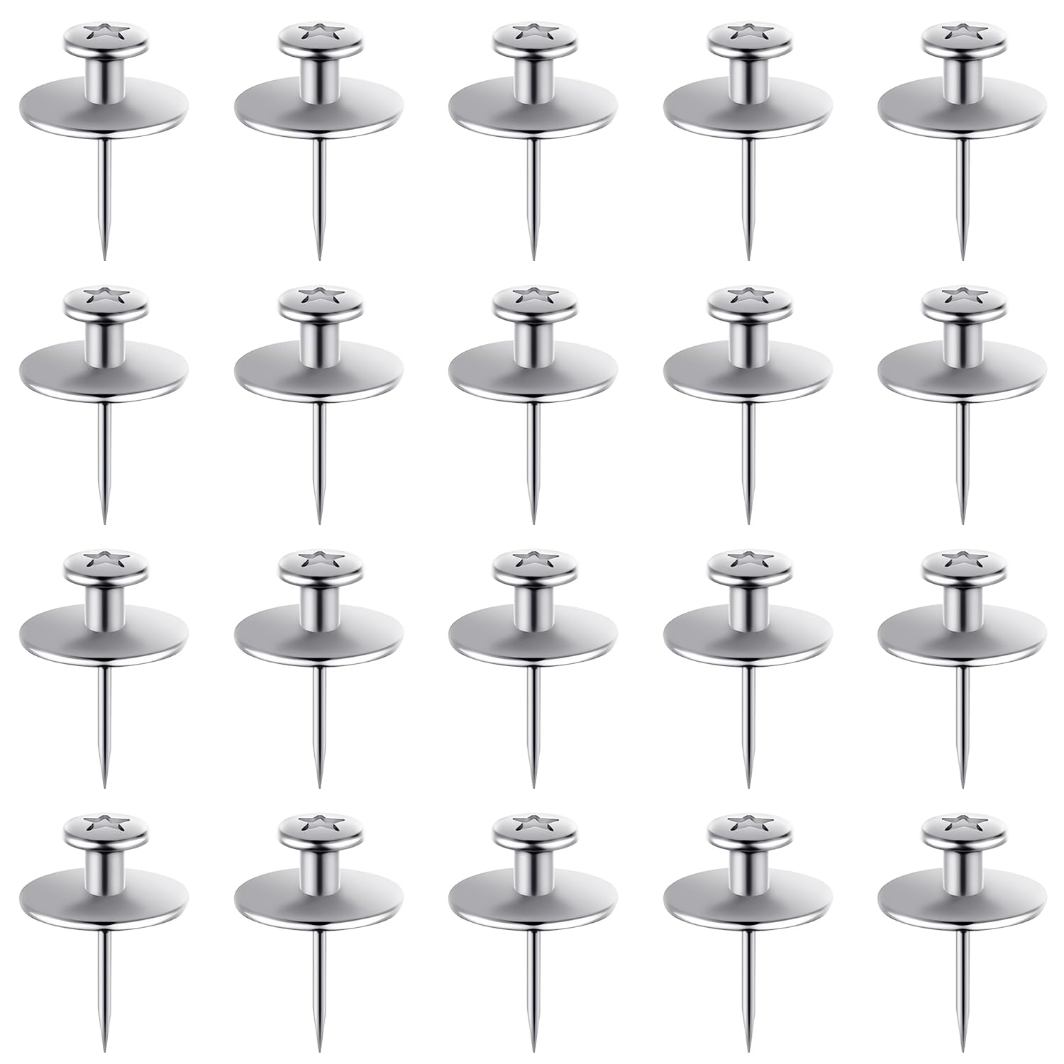 Rumyve 20pcs Double Headed Wall Nails,Picture Hangers Nails