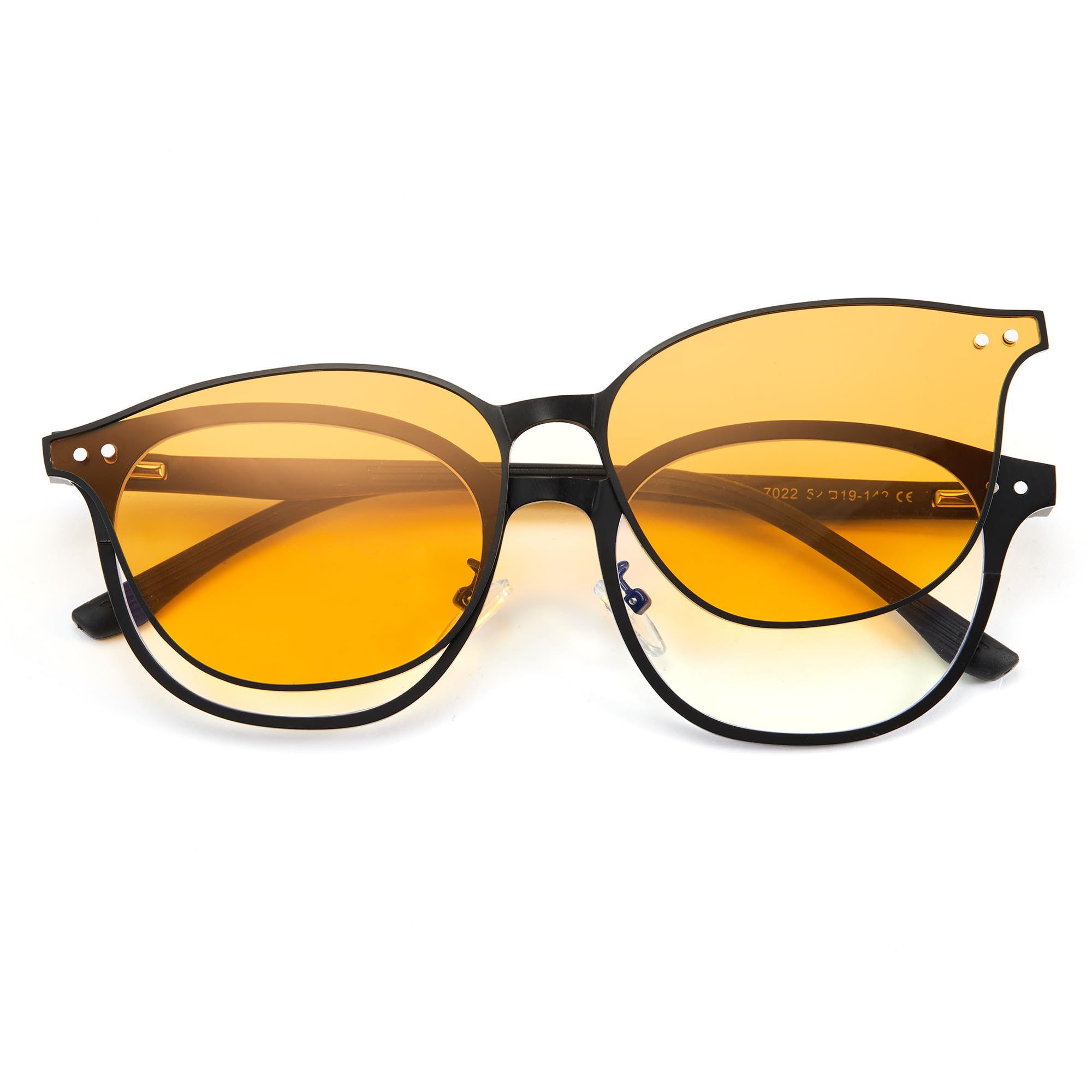 Cyxus Magnetic Clip-On Sunglasses Polarized Men Women UV Protection for Night Driving Fishing Golf Cycling P1573