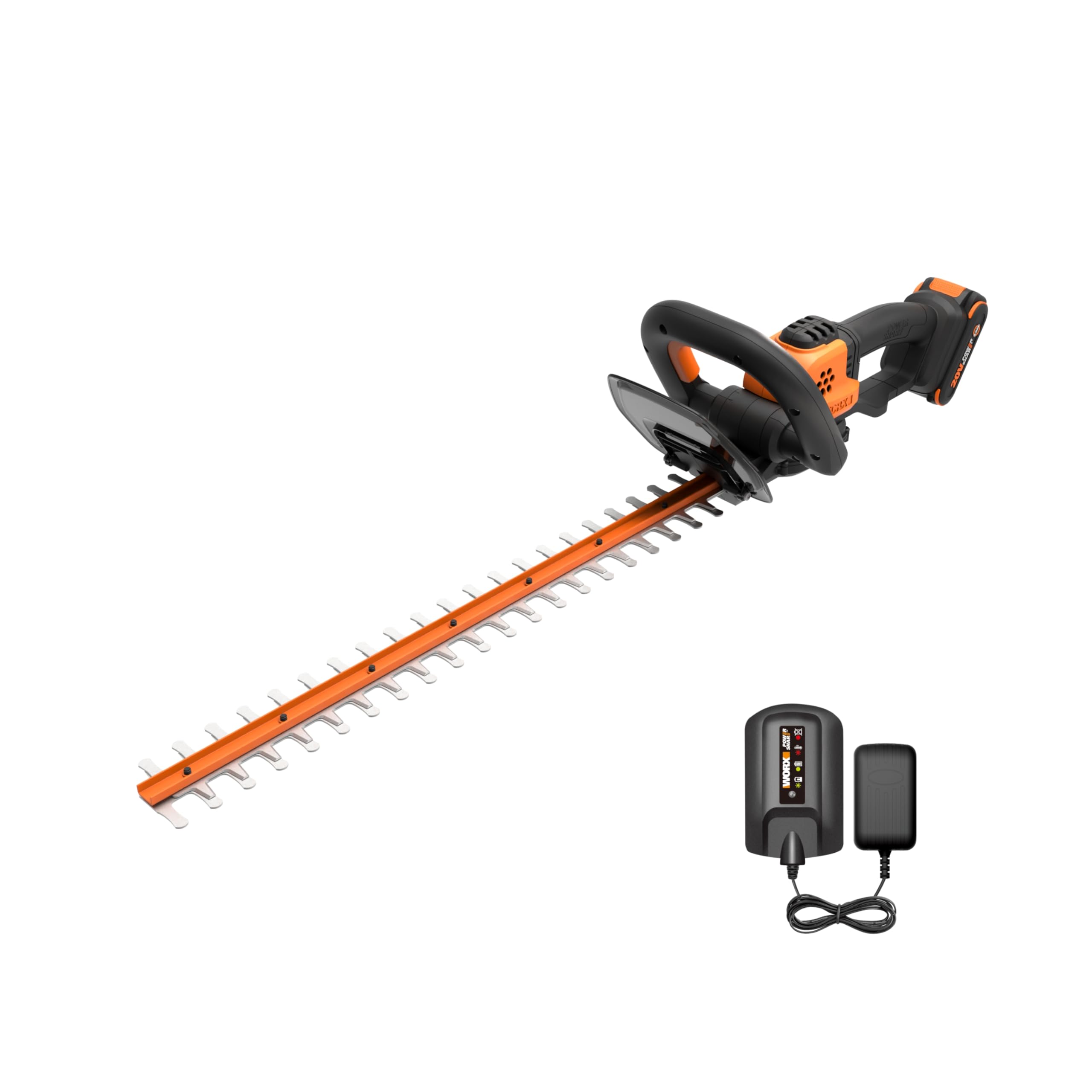 WORX WG261 22" 20V Cordless Hedge Trimmer, Battery & Charger Included