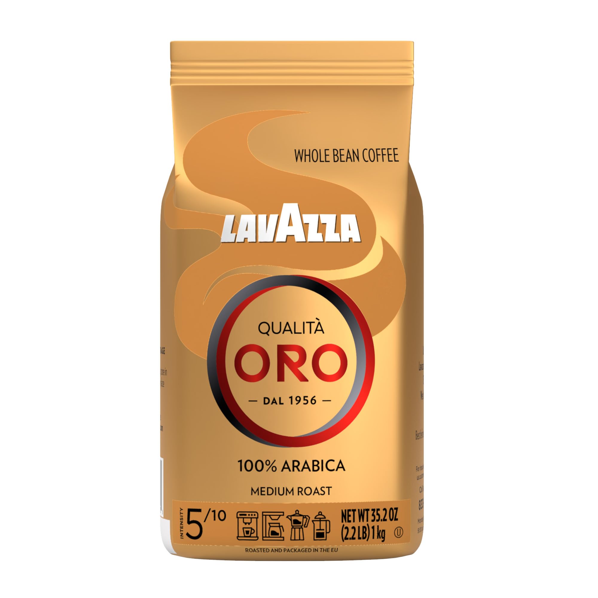 Lavazza Qualita Oro Italian Coffee Whole Beans 1kg