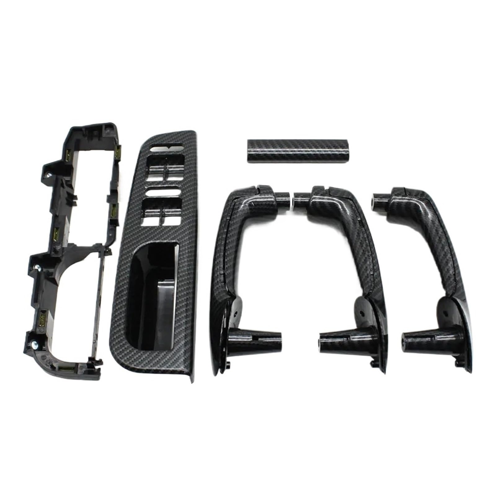 HJTEDHE Car Interior Door Handle for Jetta MK4 1999-2004 Car Interior Passenger Door Pull Handle Accessories(LHD 9PCS)