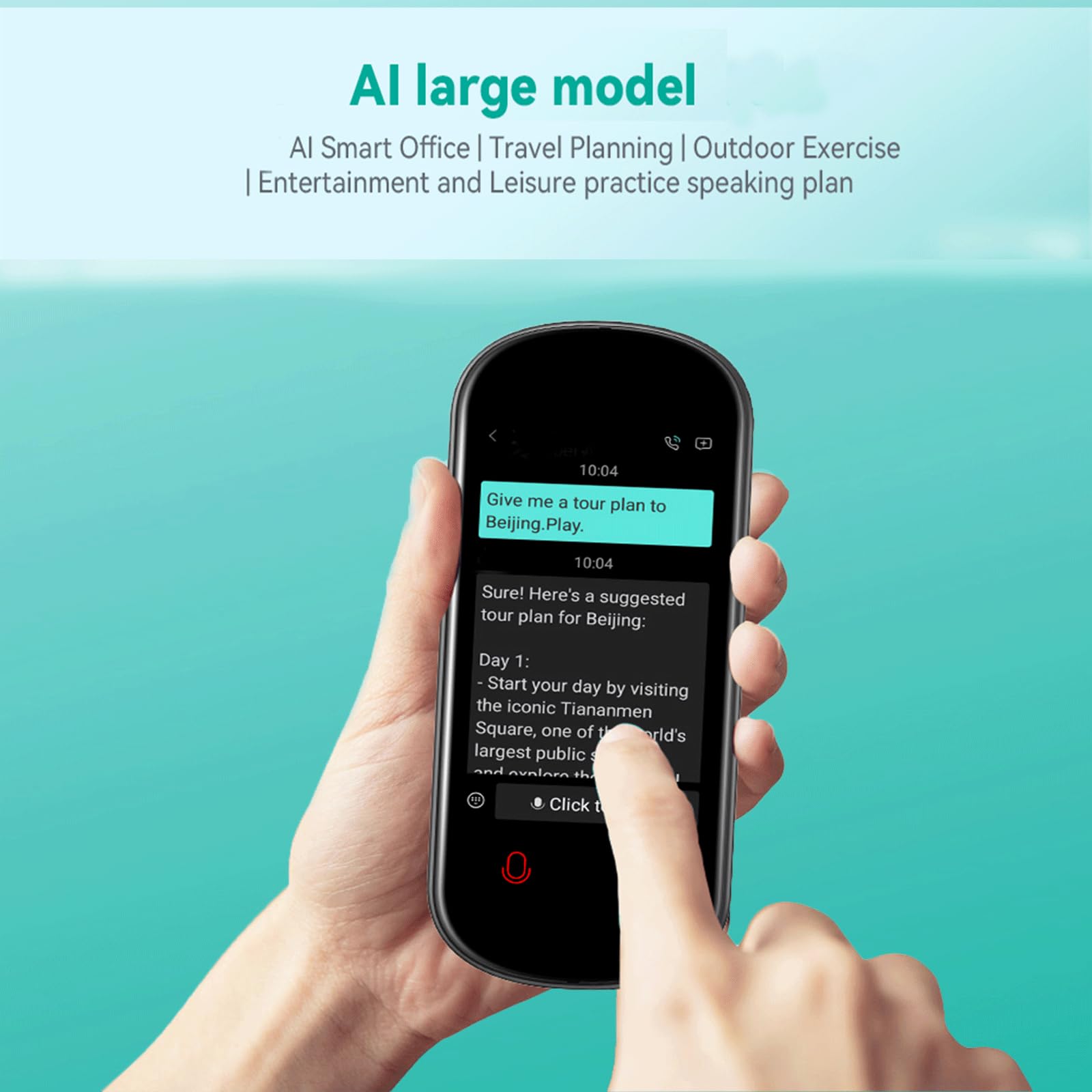 Dispositivo traduttore linguistico, traduttore istantaneo AI con 139 lingue Traduzione vocale bidirezionale in tempo reale, traduzione online/offline/foto/registrazione, traduttore portatile per