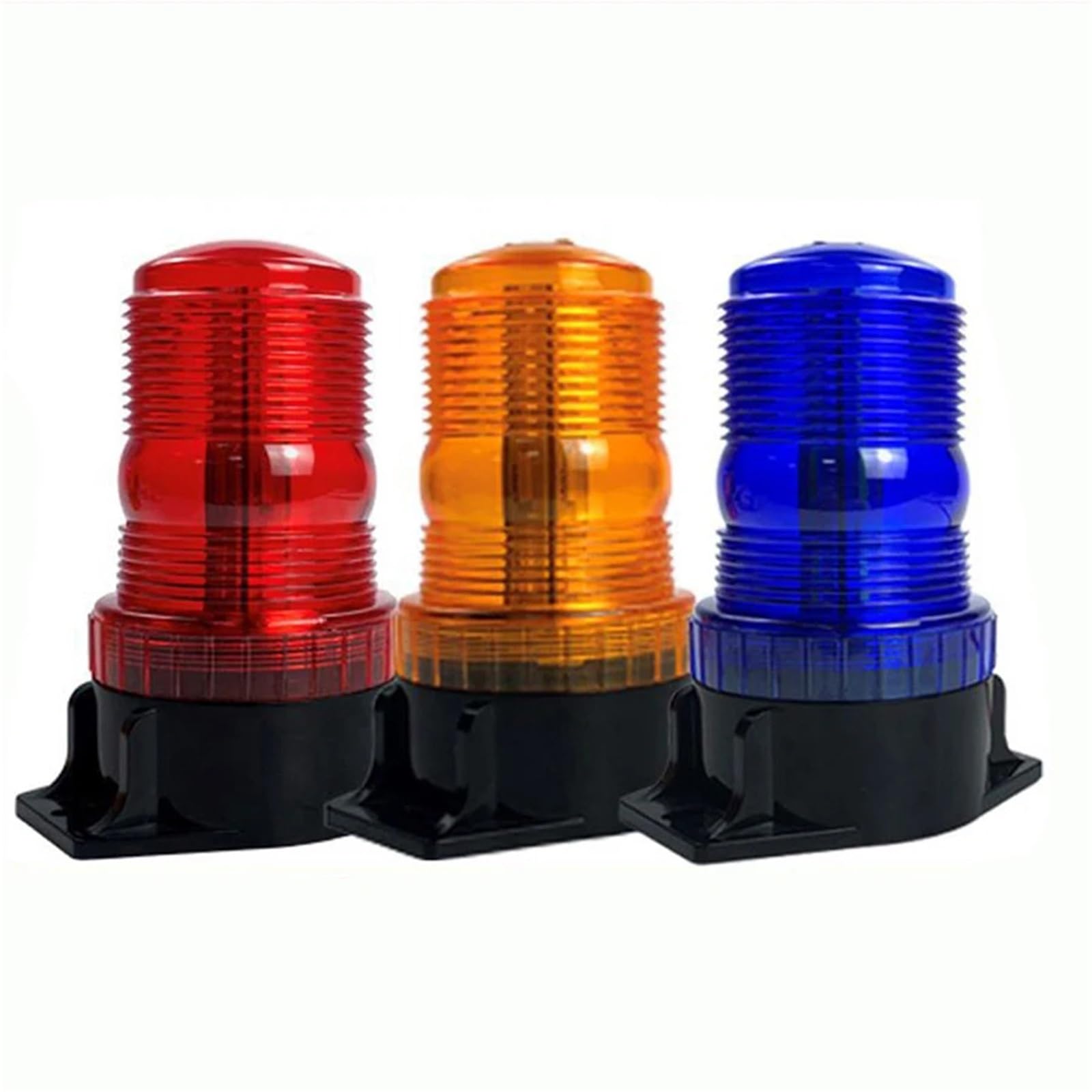 Baliza de emergencia con 30 LED de alta potencia (12-24 V, 48 V, 60 V, 80 V) for montacargas, camiones y autobuses escolares (ámbar, azul, rojo).(Yellow)