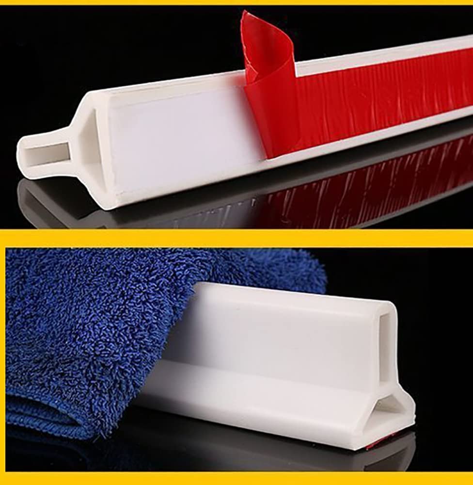 Piezas de ducha Tira impermeabilizante, tapón de agua, tira de sellado impermeable, presa de agua for umbral de puerta de ducha, barrera de ducha, barrera de agua for lavabo, separación húmeda y seca