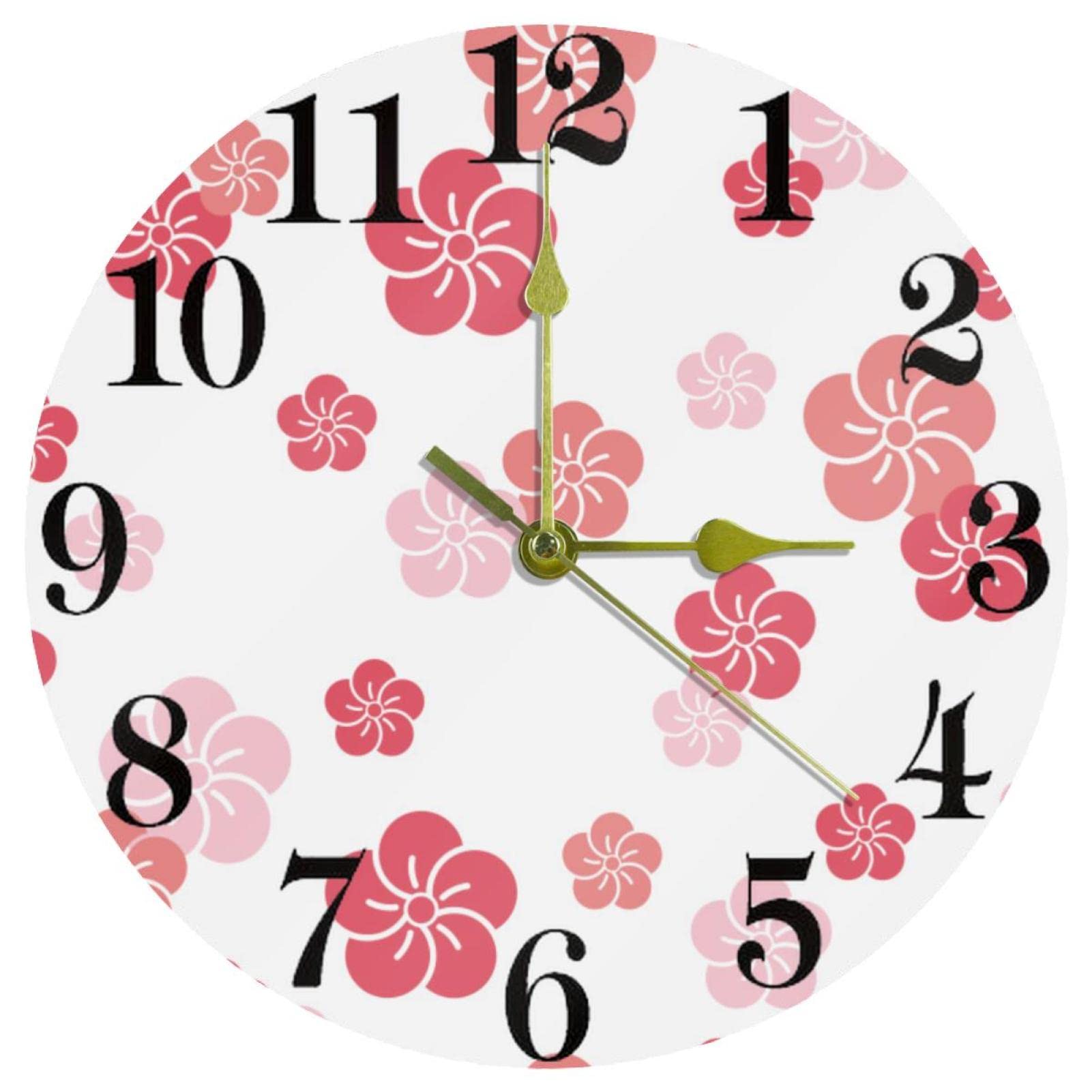 Horloge murale japonaise silencieuse à pile pour un bureau ou une école