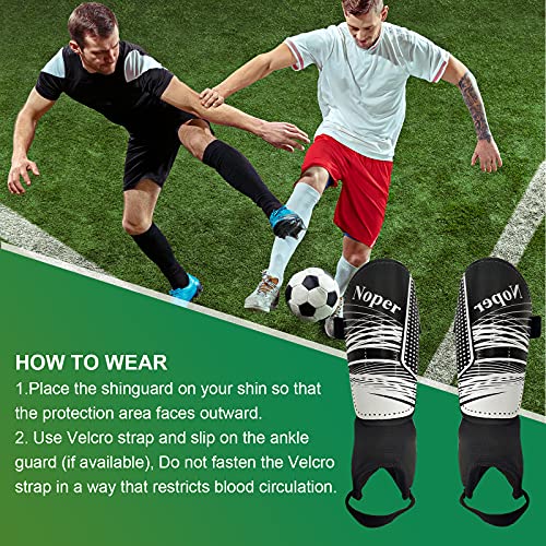 Soccer Shin Guards For Youth Kids, Shin Guards For Boys And Girls Protective Soccer Equipment With Ankle Adjustable Straps #TOP5