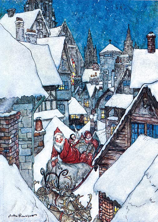 Museums & Galleries Christmas Cards Box of 16 - Assorted Designs - 2 x 8 V&A Artistic Snow Scenes - Festive Christmas Cards Multipack - Image 3