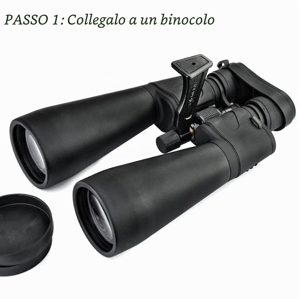 SOLOMARK Adattatore Per Treppiede Per Binocoli – Alluminio, Vite 1/4″, Leggero E Portatile