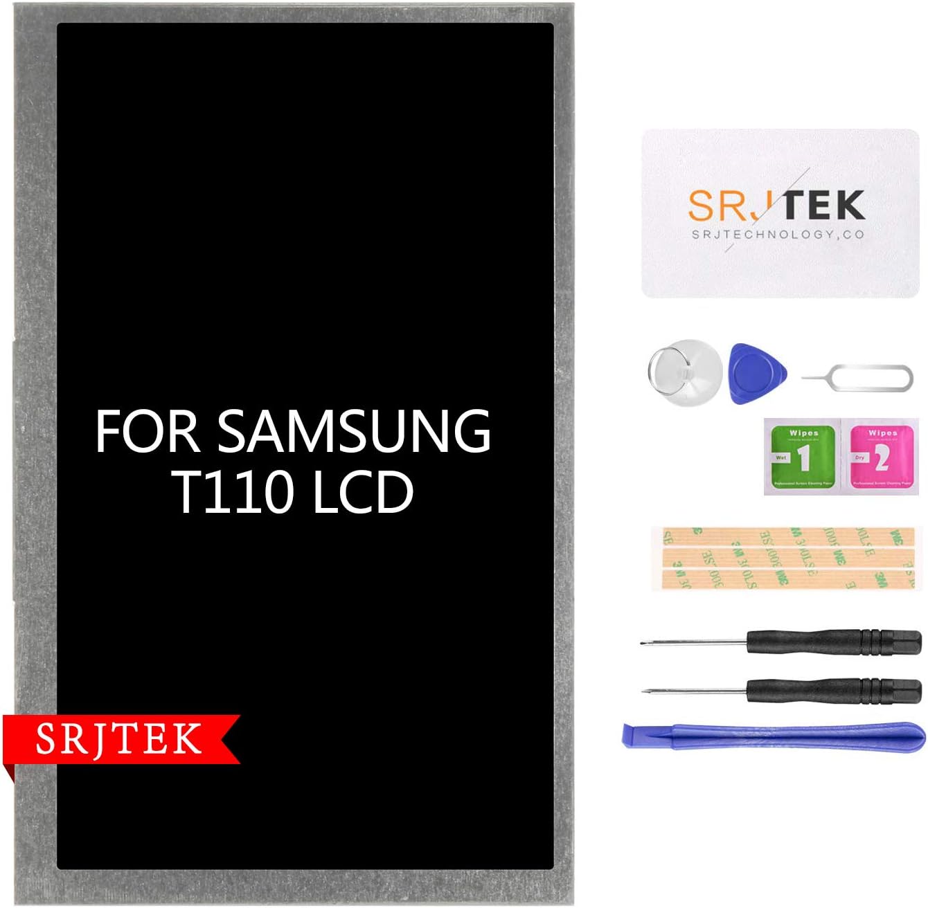 SRJTEK Screen Replacement for Samsung Galaxy Tab 3 T113 T110 T111 T116 T114 Lite 7.0,SM-T110 SM-T111 SM-T113 SM-T114 SM-T116 LCD Display Screen Panel Repair Parts
