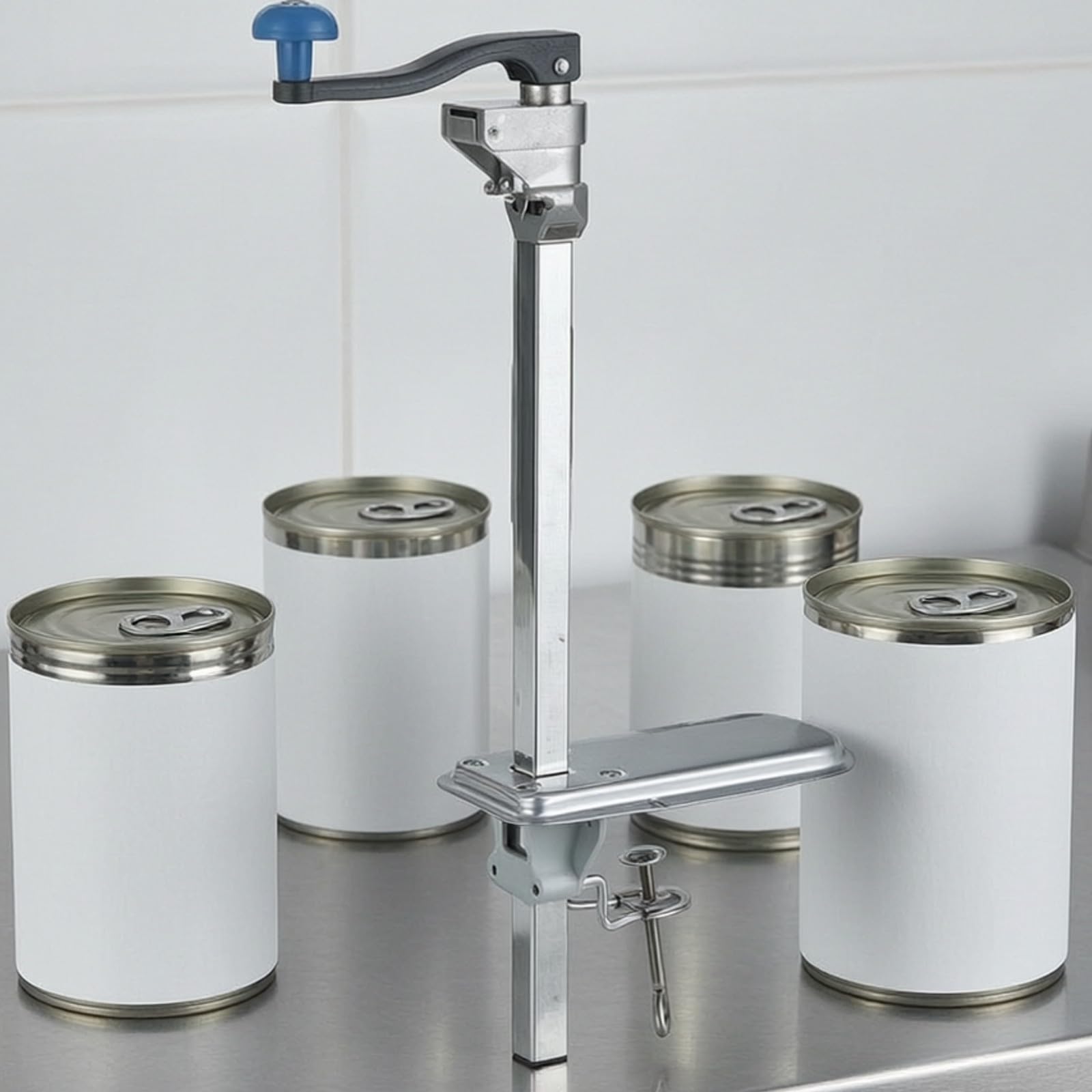 Apriscatole con Morsetto Ergonomico