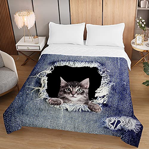 Oduo Colcha Bouti Cama de Verano 3D Microfibra