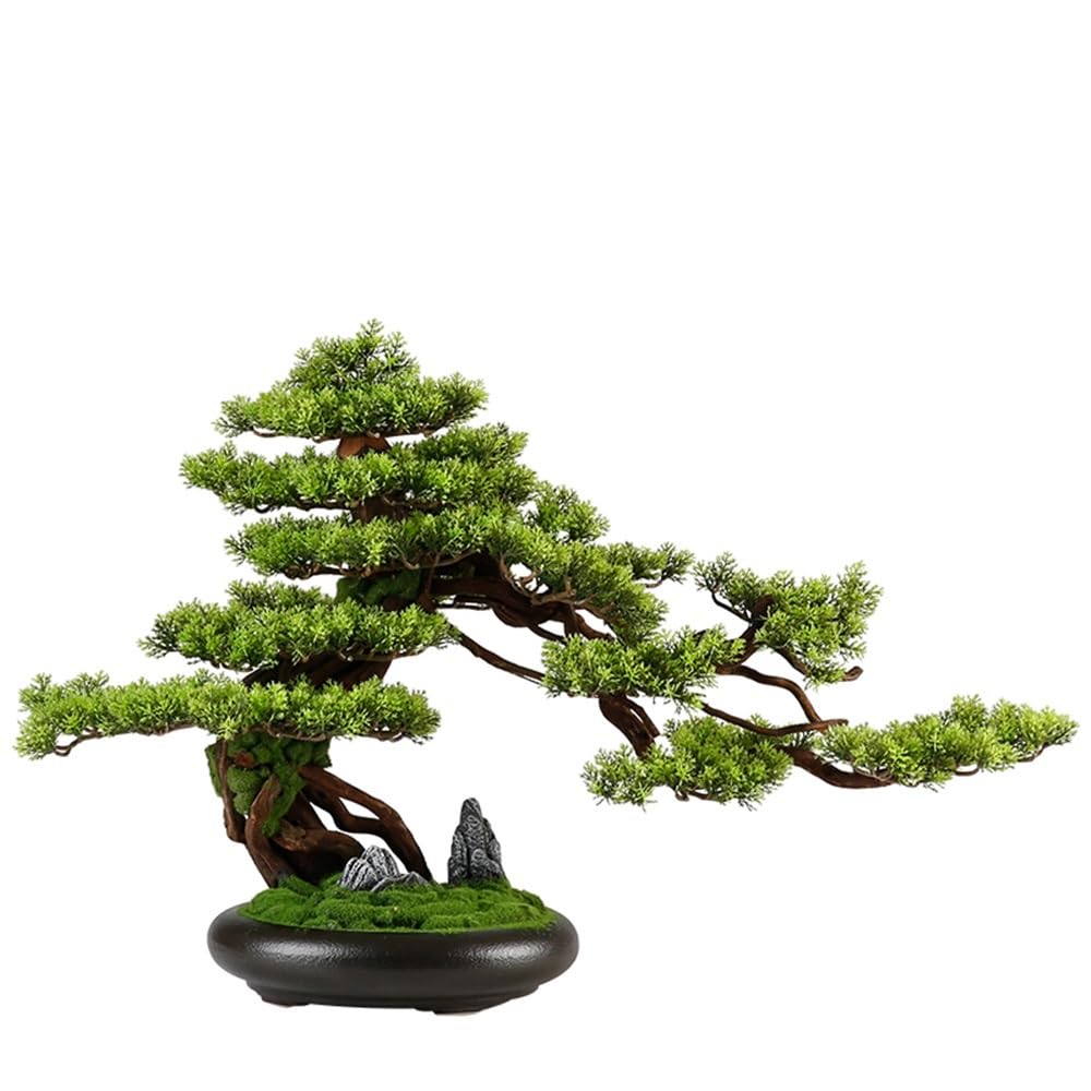 IUokLU Artificial Bonsai Artificial Bonsai Tree Ornaments With Ceramic Pots Home Decoration Fake Plants For Living Room Office