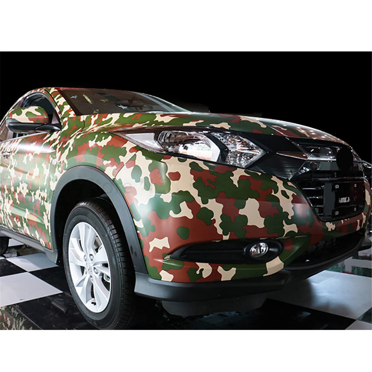 Pellicola Auto Mimetico Palude - Adesiva E Removibile - Per Carrozzeria, Moto E SUV