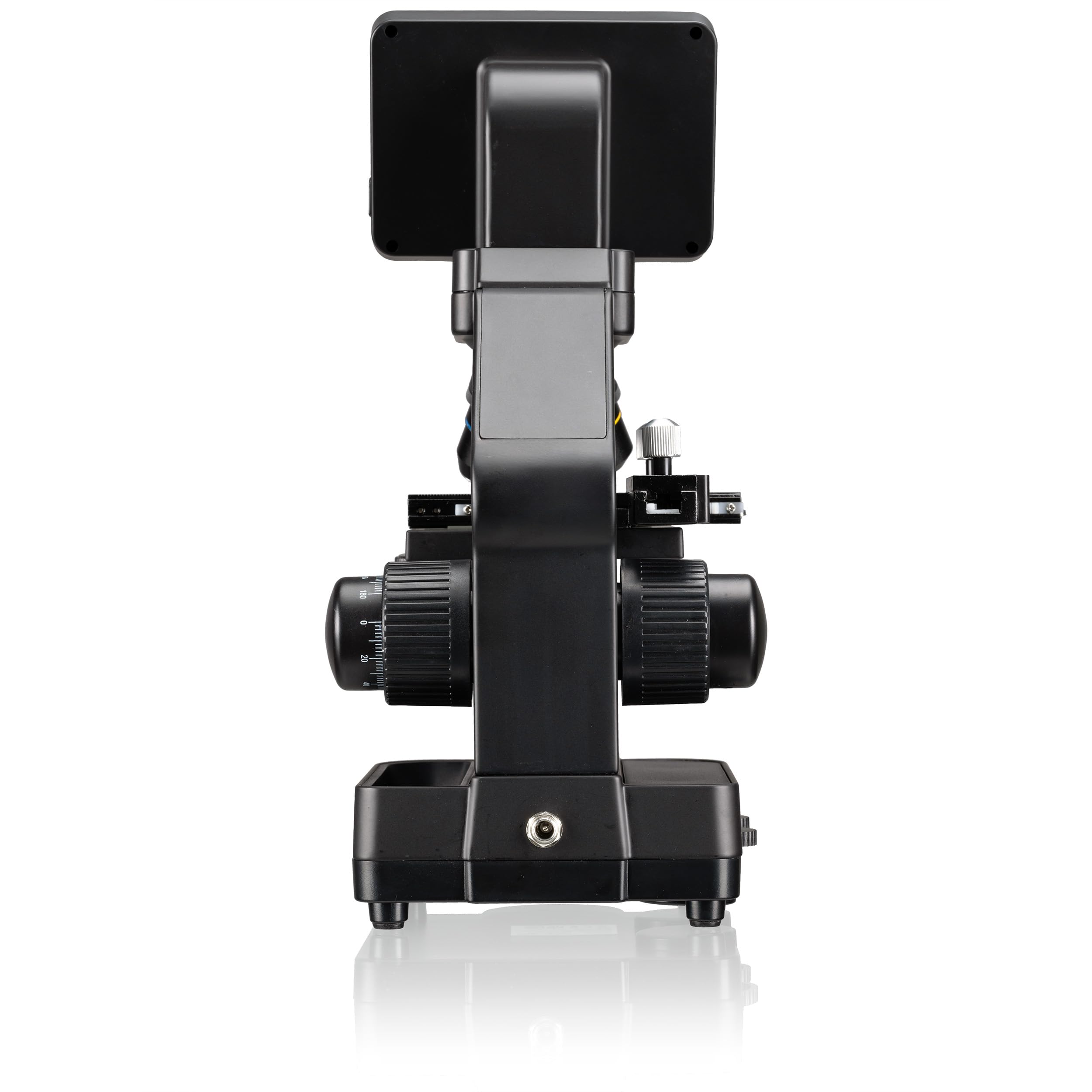 Bresser Microscopio Biolux Touch 5 MP LCD Microscopio per scuola e hobby con tavolo meccanico incrociato HDMI, USB, porta SD