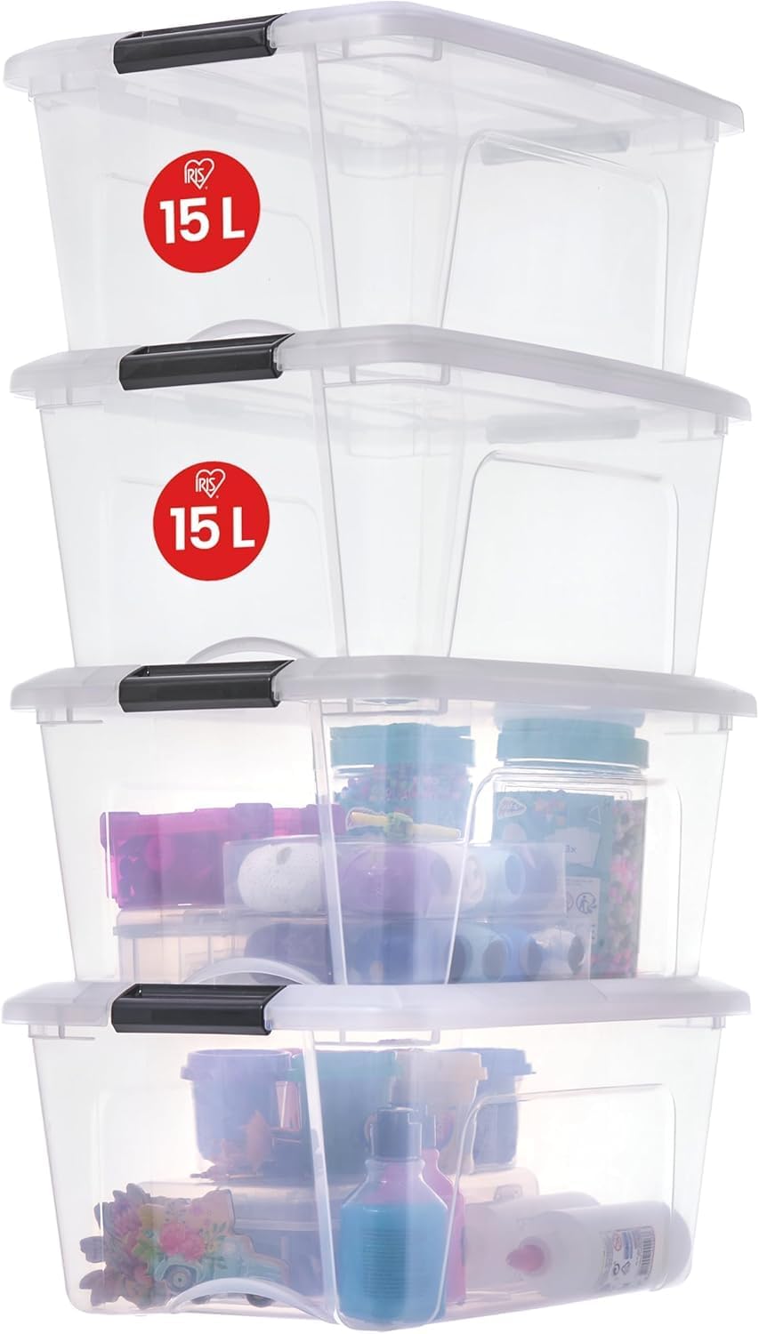 ARTECSIS 5 Boite rangeent Plastique 27L, 44x35x24c AVEC Couvercle