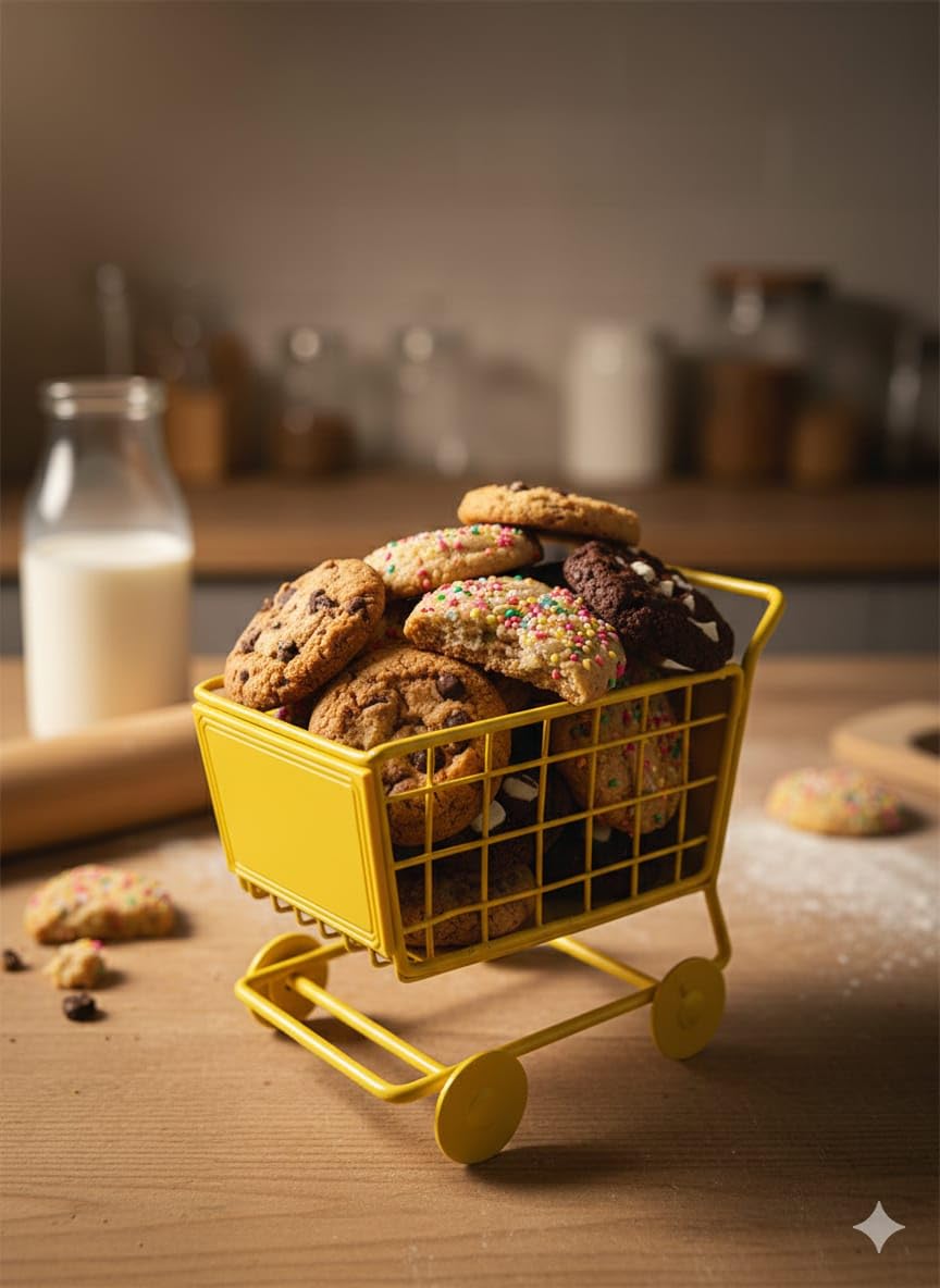 Iron Shopping Cart Shape Snack Platter – Yellow Serving Trolley Tray for Kitchen and Dining Table-image-4