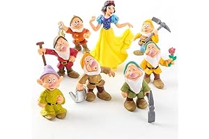 Snow White Princess and The Seven Dwarfs Birthday Cake Decorations