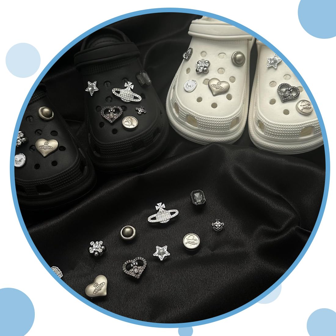 CATOR 11 Piezas Adornos de Zapatos, PVC, Floral, Unisex, Trendy, Sin Piedras, Compatibles con Zapatos y Pulseras de Niñas, Regalos de Fiesta