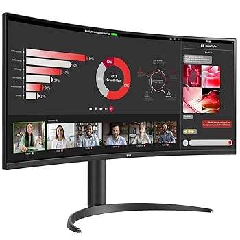 LG ゲーミング モニター 34インチ曲面 (3440×1440)160Hz Amazon.com: LG 34WR55QC-B 34
