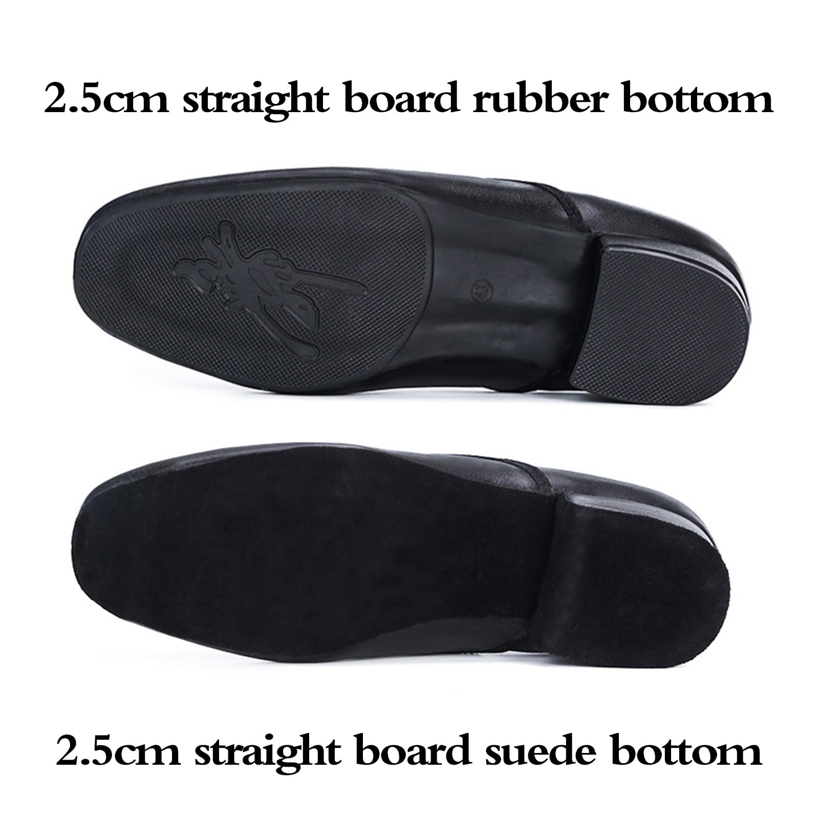 Scarpe Ballo Stringate Uomo Tacco Basso Piede Ammortizzato
