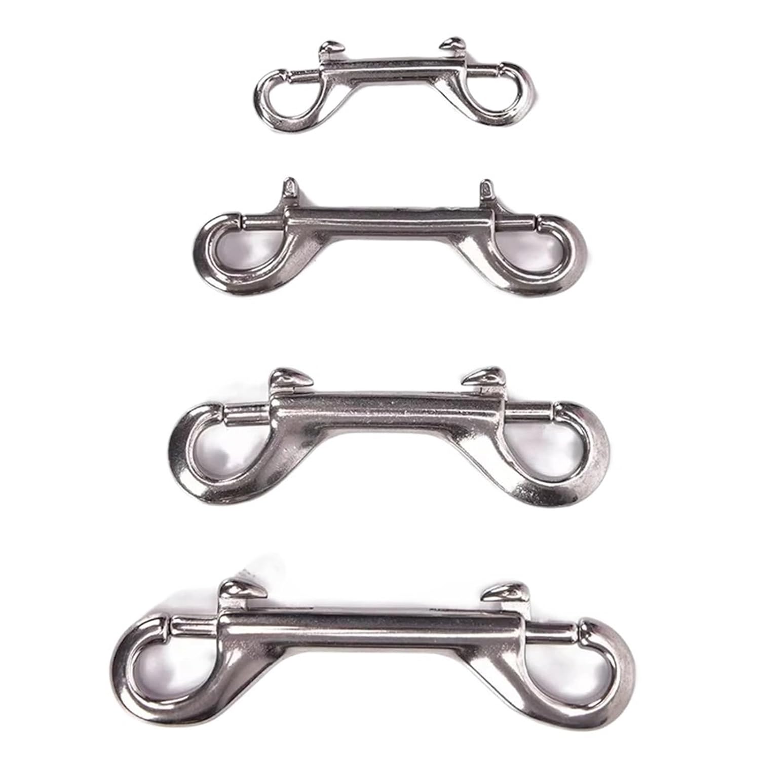 Double Snap Hook 10pcs Double Ended Hook Stainless Steel Eye Bolt Snap Quick Link Carabiner for Accessories(90mm/3.54inch)