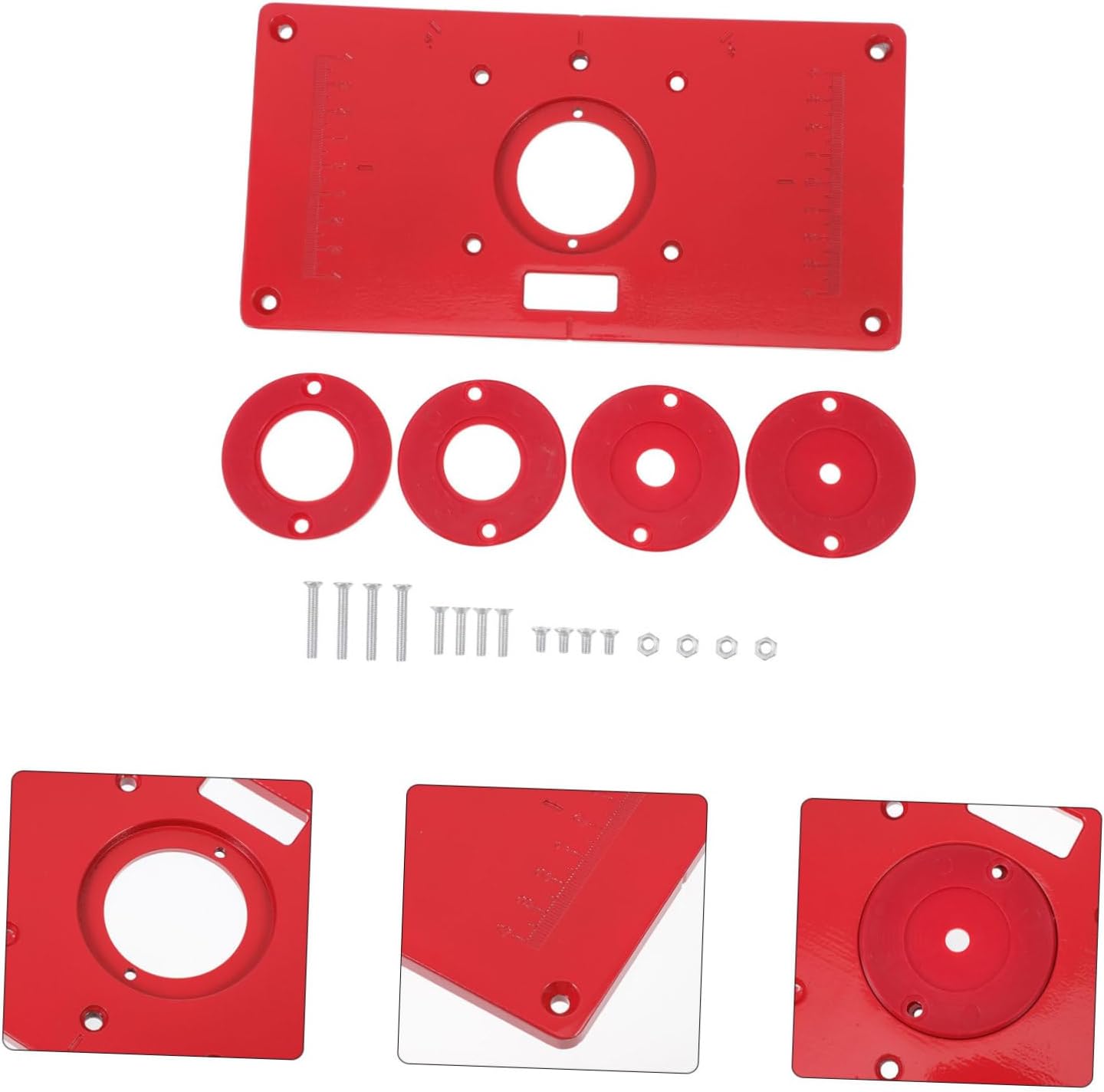 Woodworking Router Table Insert Plate Aluminum Alloy Flip Board Trimming Machine Board for Engraving Machine