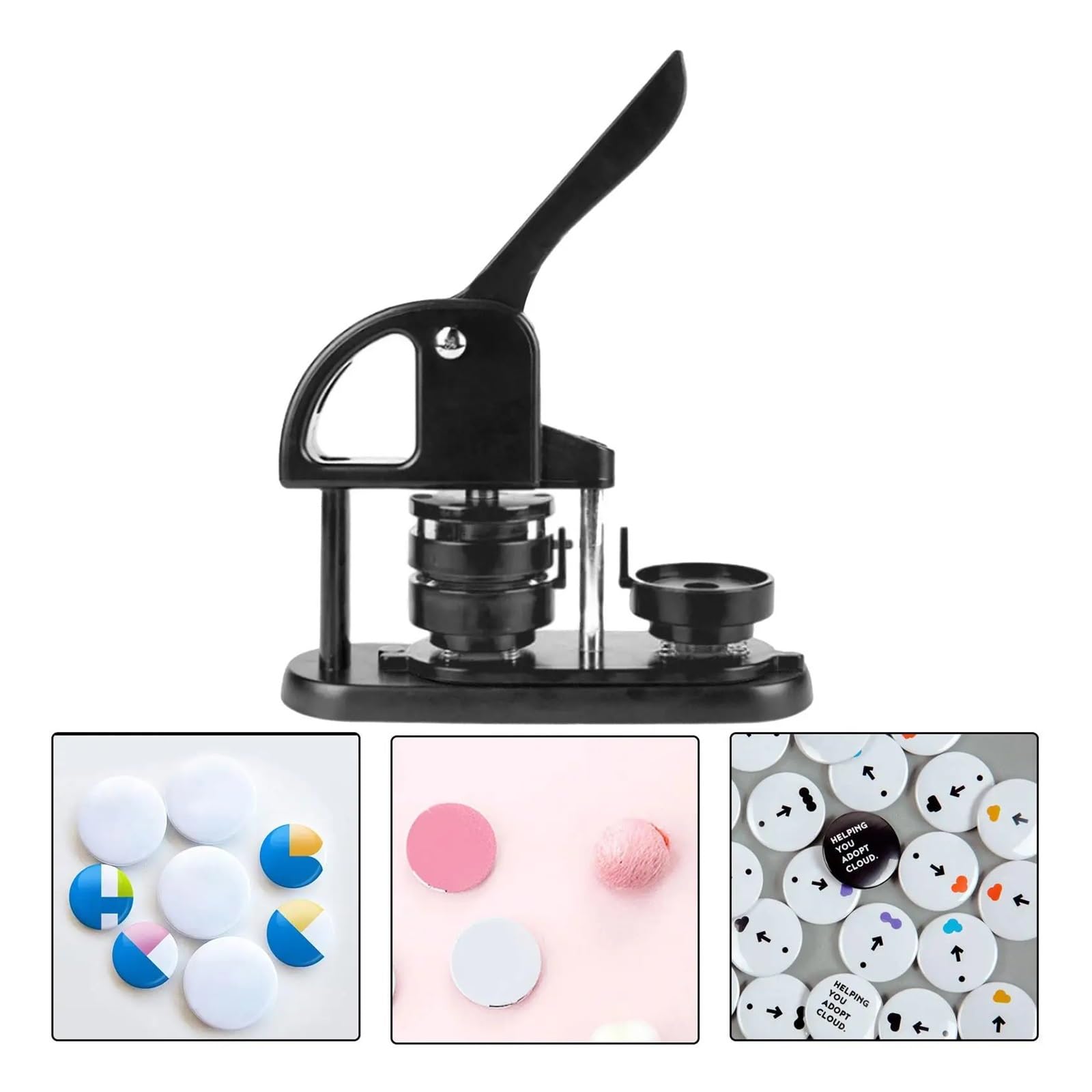 Macchina For Creare Spille For Bottoni, Facile Da Usare, 58 Mm, For Portachiavi Regali Fai Te Utilizzo Multiplo E Tanto Divertimento