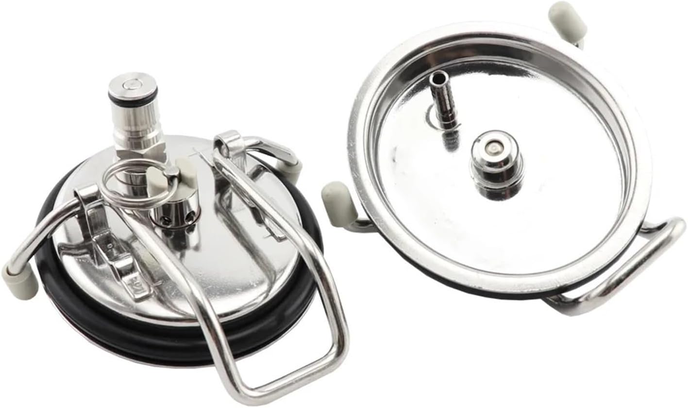 Home & Brewing Carbonation Lid With Gas Ball Lock Post for Cornelius Corny Keg Homebrew Soda Beer Carbonator Oval Keg Lid Brewing accessories