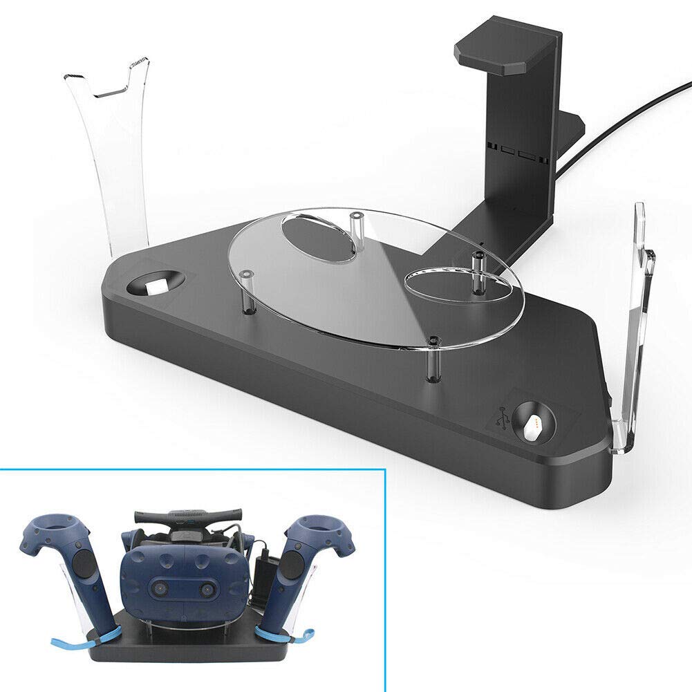 HTC VIVE コントローラー 充電器セット ※箱無し Amazon.co.jp: ACCDKAB(まこ)デュアル磁気充電スタンド VR