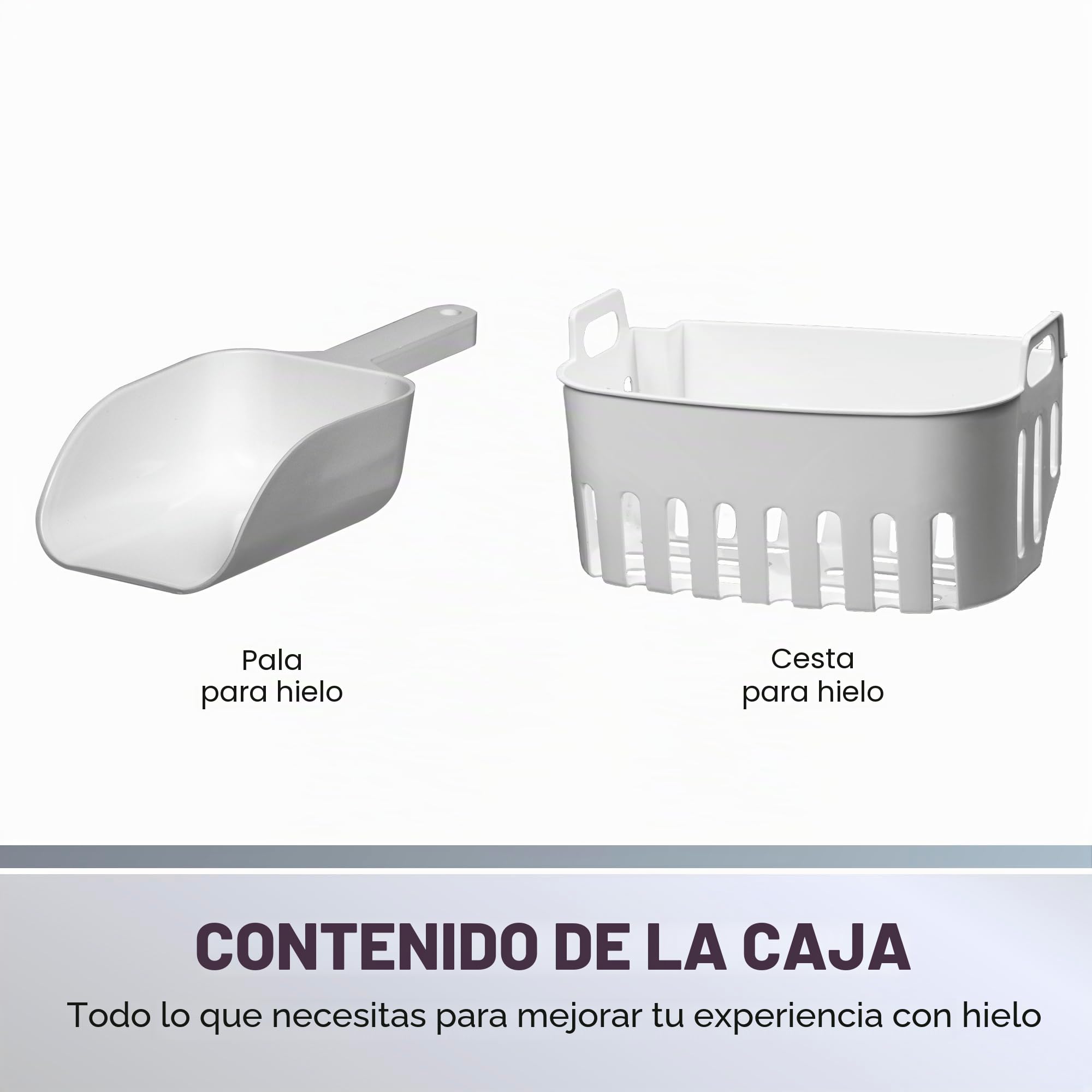Daewoo Máquina de hielo portátil de 12 kg con asa, 9 cubos de bala en 6 minutos con 2 opciones de tamaño, 12 kg en 24 horas, autolimpieza, cuchara y cesta de hielo incluidas, para bar, hogar, oficina