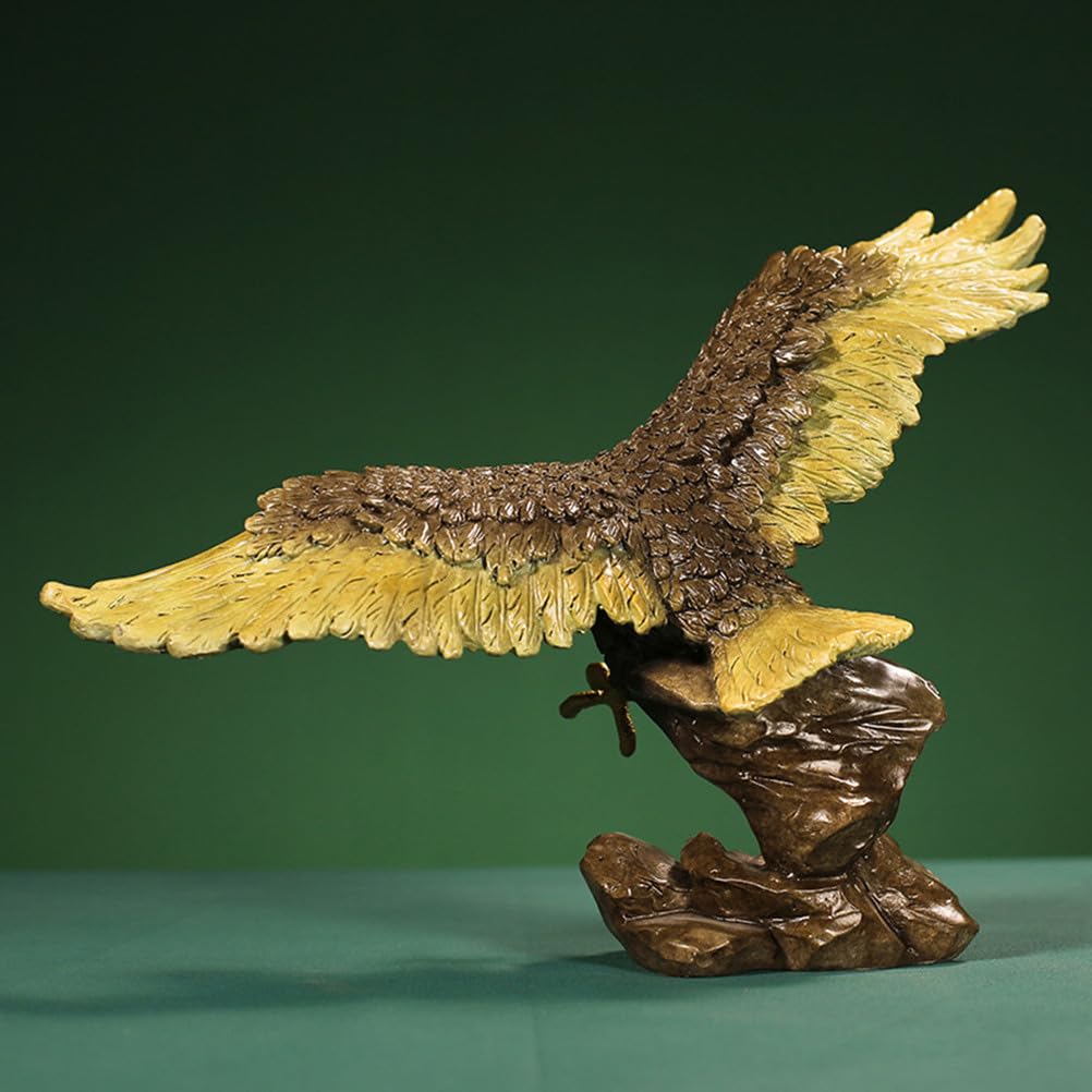 Figuritas de águila suerte latón, escultura de animal, adorno sala estar