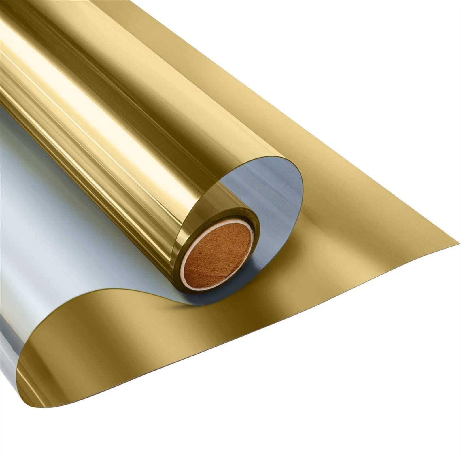 Ejvkrbtx Gold-Silver One Way Mirror Film Privacy Heat Control Static Decorative Multicolor Multiple Sizes(,40X200cm)